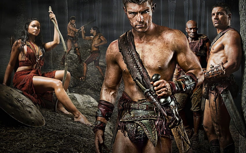 Spartacus Liam McIntyre Cast Manu Bennett Katrina Law HD wallpaper