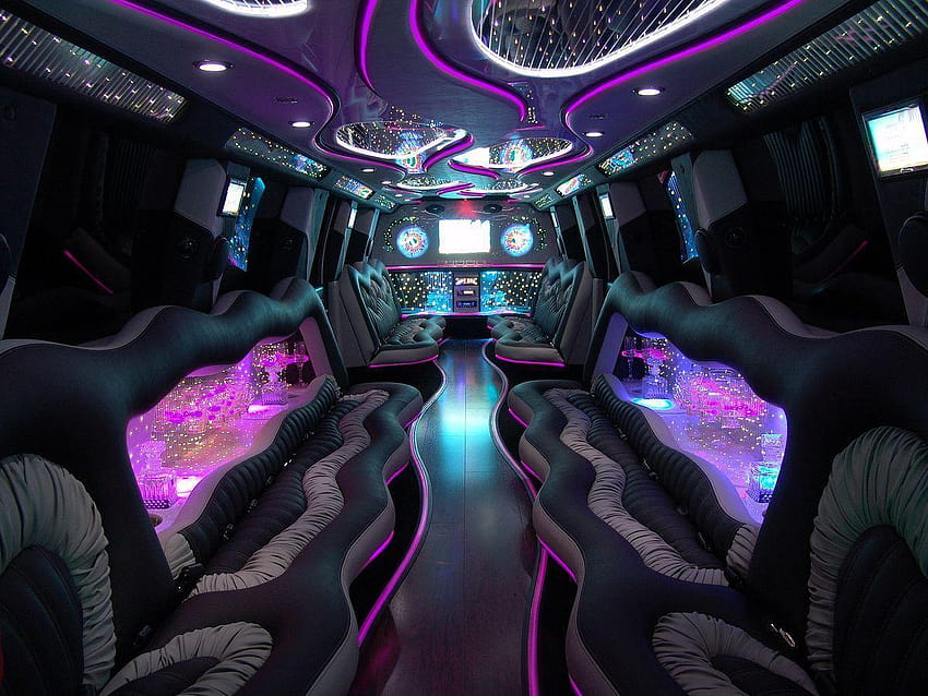 Yellow Color : Limousine interior inside of hummer ford HD wallpaper