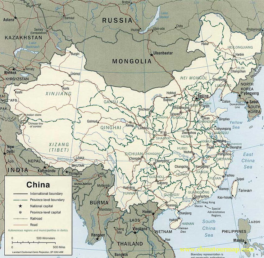 carte de la Chine Fond d'écran HD