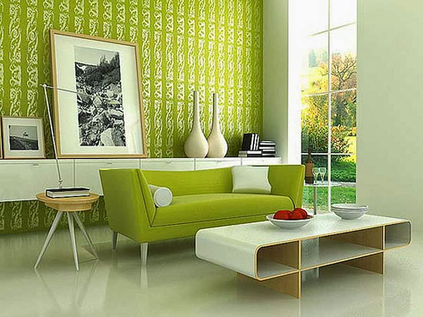 Modern living room green beautiful [1200x901] for your , Mobile & Tablet HD wallpaper