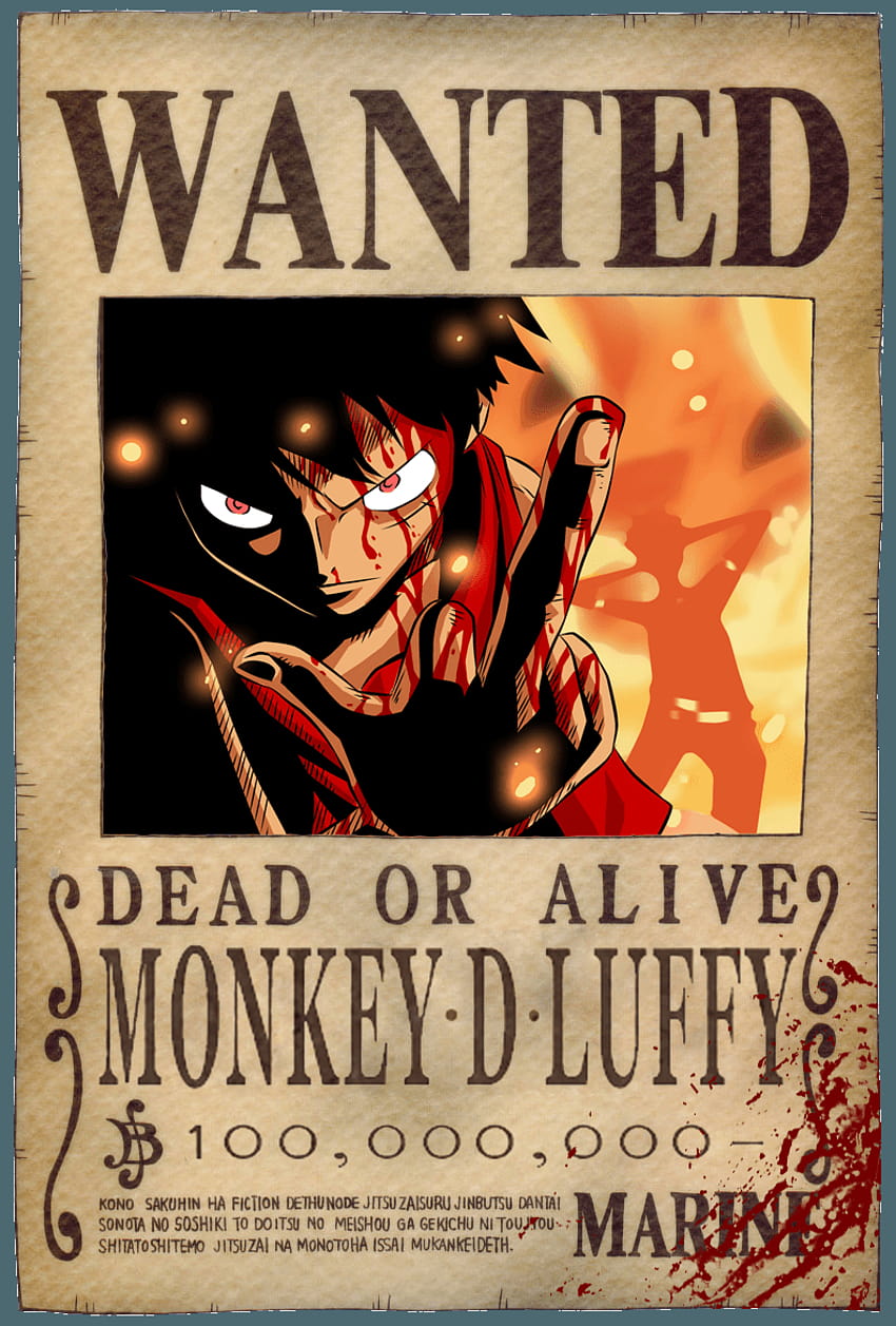 wanted poster one piece HD phone wallpaper