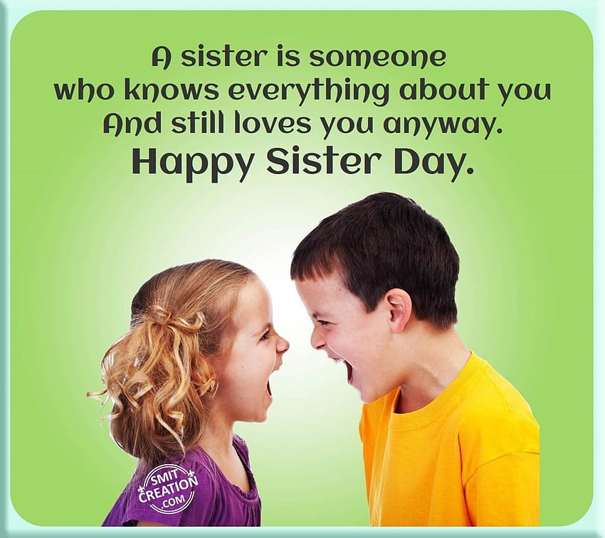 Happy National Sisters Day 2016 Messages Quotes And Sms Sisters Day Hd Wallpaper Pxfuel 