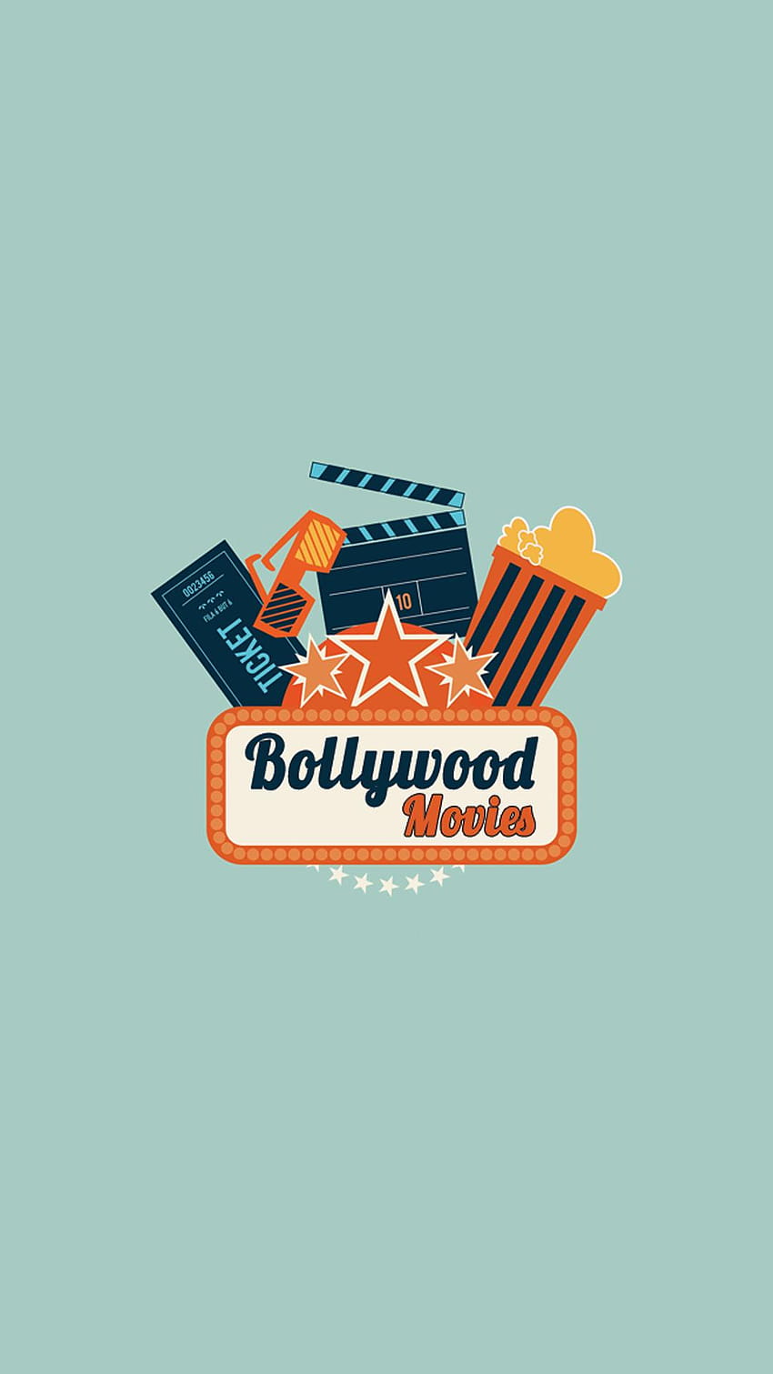 ボリウッドの映画、ヒンディー語の映画、Android 用の歌詞、ボリウッドのロゴ HD電話の壁紙