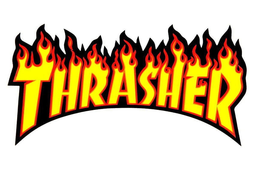 Logo tytułowe magazynu THRASHER, logo thrasher Tapeta HD