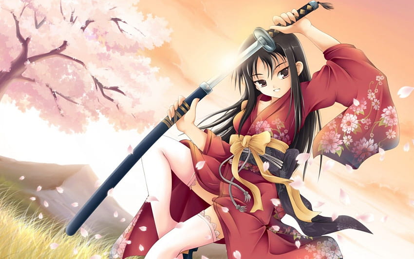 anime girls, Guilty Gear, sword, Baiken, Fighting Games, Guilty gear  strive, samurai HD Wallpaper