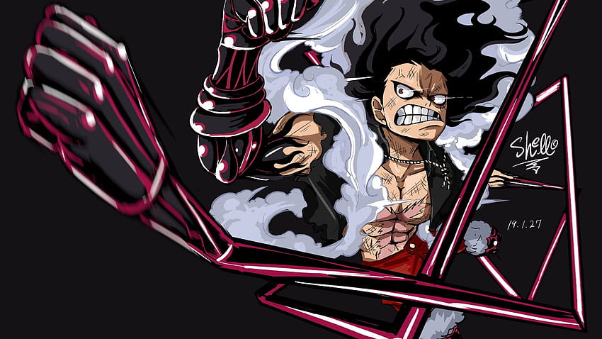 Luffy, One Piece, Fist, Angry HD wallpaper