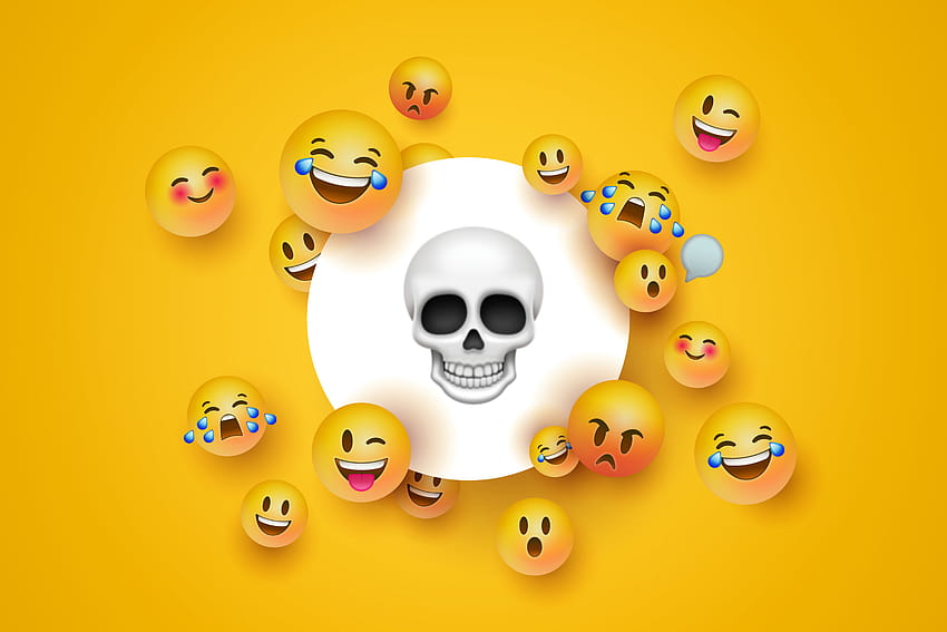 The laugh, dead emoji HD wallpaper