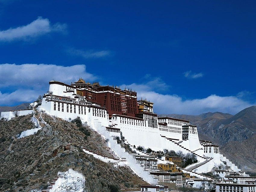 Tibet Tag : Potala Palace Temple Castle Lhasa China Place HD wallpaper