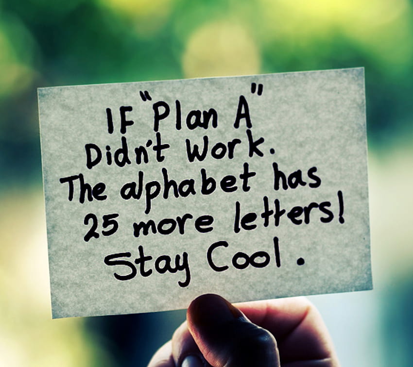 User different plan and stay cool HD wallpaper