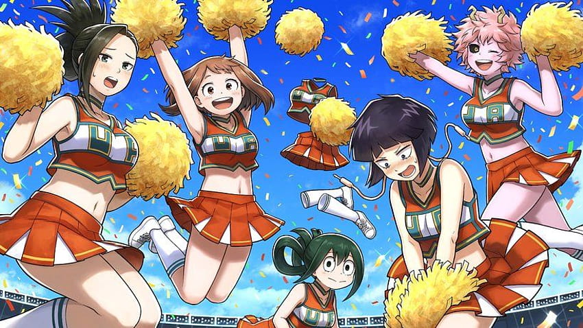 My Hero Academia Cheerleader Girls, class 1 b my hero academia HD ...