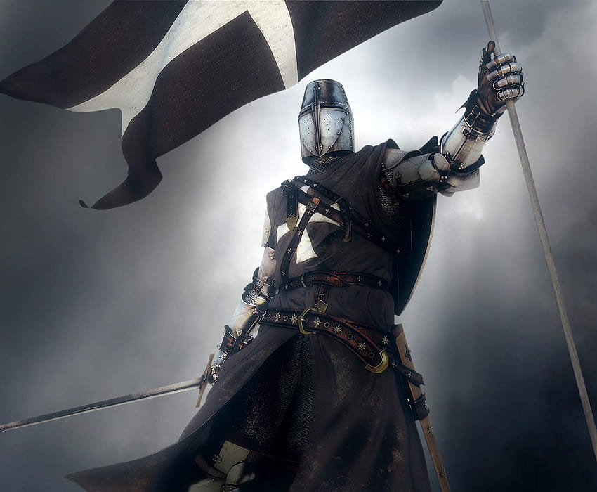 рицари, кръстоносец, средновековен, тевтонски, рицари хоспиталиери ::, тевтонски рицар HD тапет