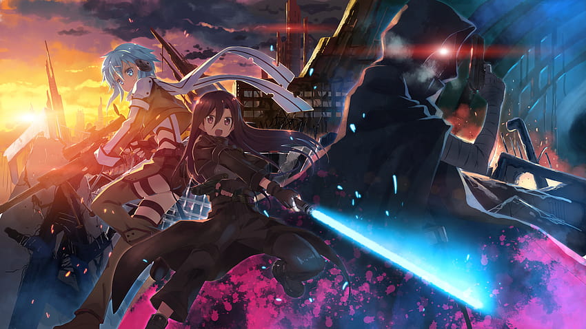 2560x1440 Sword Art Online 2, Shinon, Kirigaya Kazuto HD wallpaper