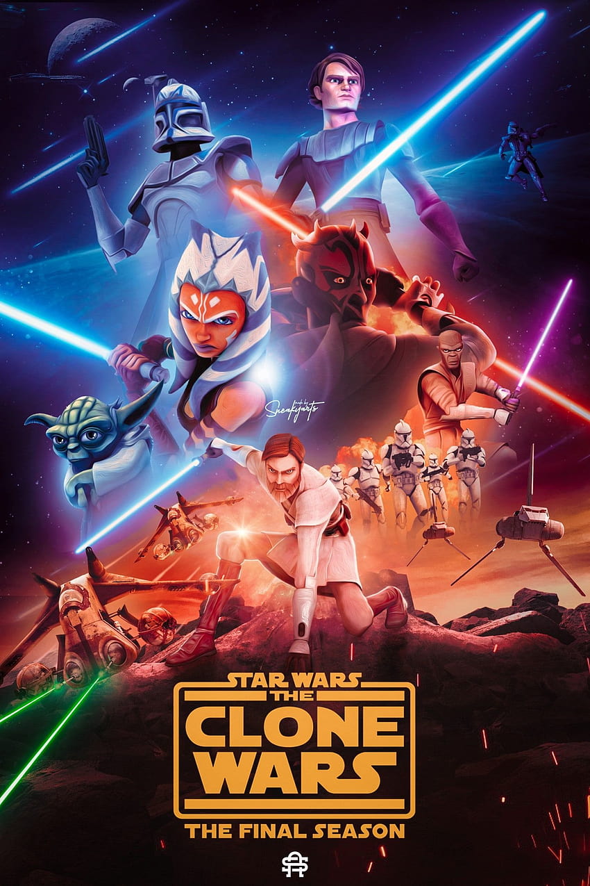Star Wars Clone Wars Final Season, star wars phone HD phone wallpaper