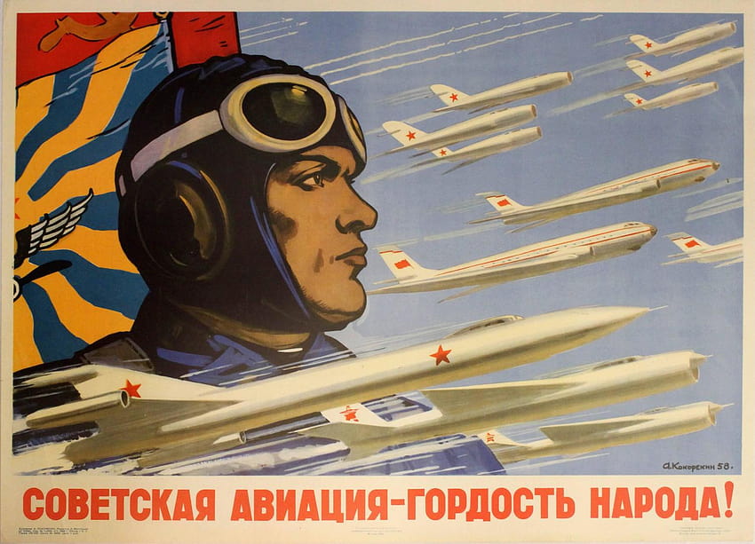 Cartaz original de propaganda soviética vintage papel de parede HD