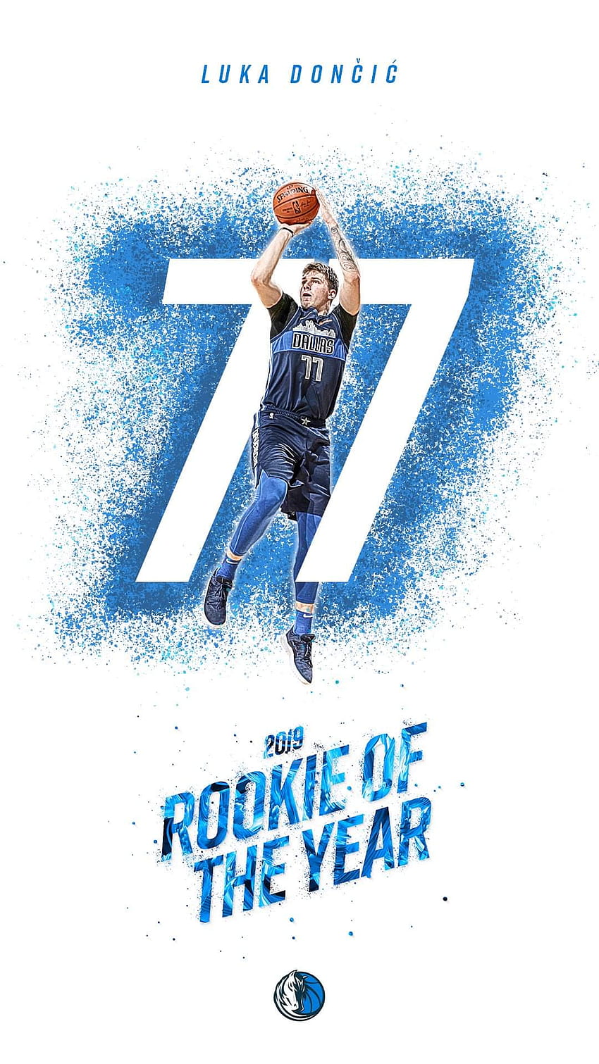 Luka Doncic wurde zum NBA-Rookie des Jahres ernannt, luka doncic phone HD-Handy-Hintergrundbild