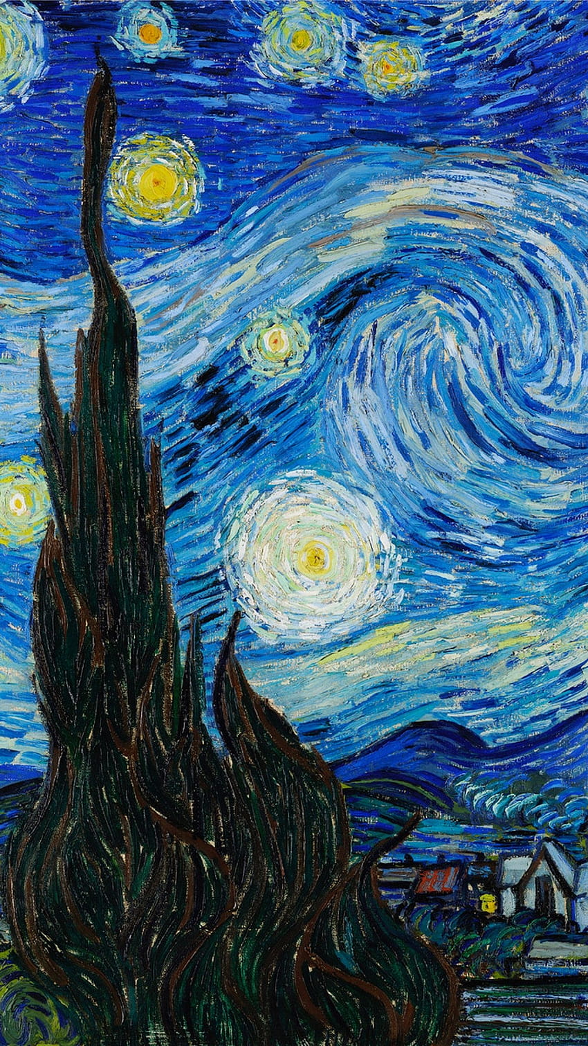 Van Gogh iPhone , The, van gogh the starry night HD тапет за телефон