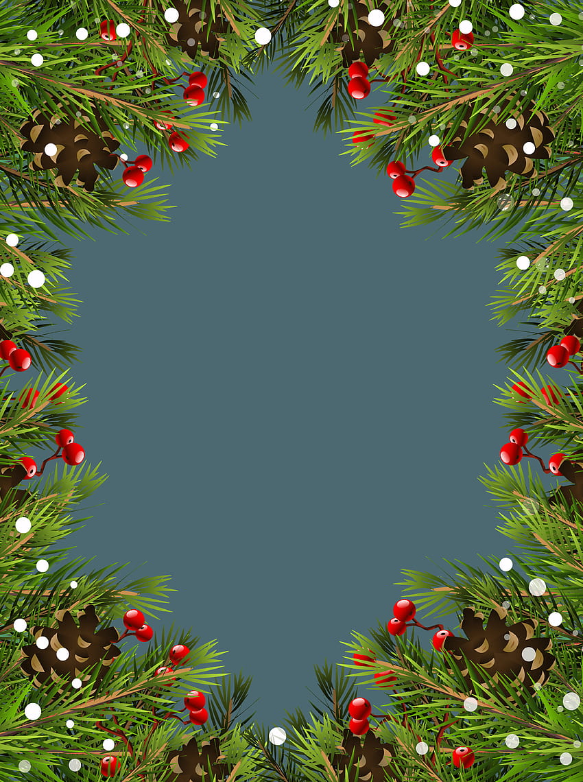 Christmas Border Frame Transparent PNG HD phone wallpaper