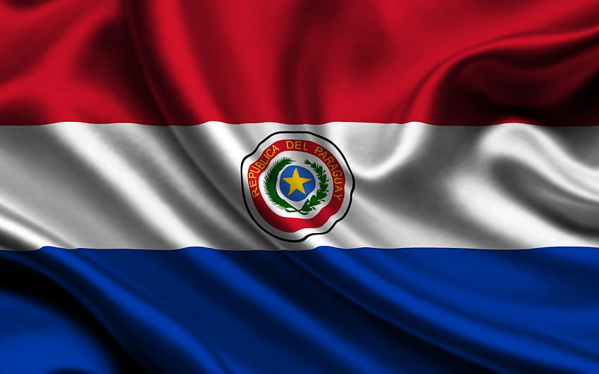 3840x2400 Paraguay, Satin, Flag, Symbol, Star HD wallpaper