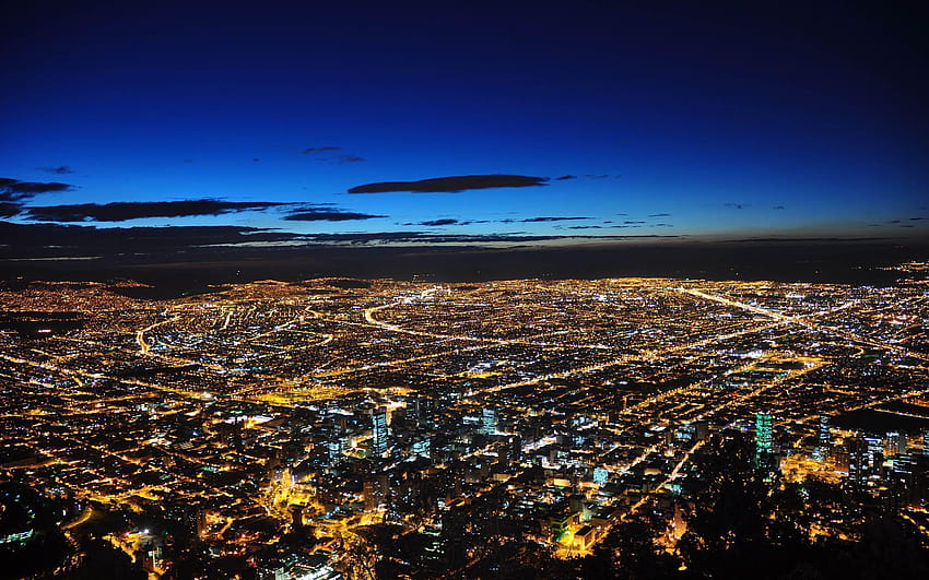 Bogotá Colombia Vista Nocturna 4697 Alta Resolución fondo de pantalla