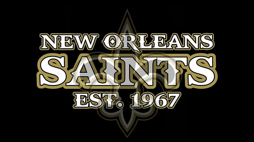 4 лого на New Orleans Saints, new orleans saints 2019 HD тапет