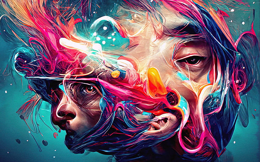 How do I generate art like this with Guided Diffusion, been fascinated by one artist but haven't found any good s or tutorials on how this is done? : r/artificial HD wallpaper
