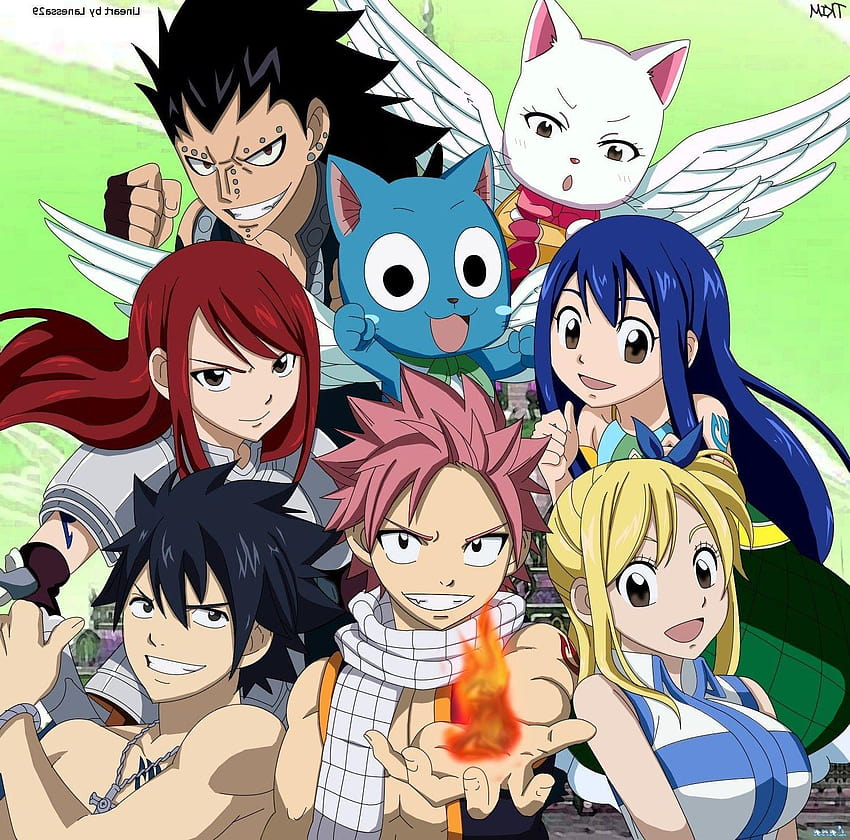 Fairy Tail, Heartfilia Lucy, Dragneel Natsu, Fullbuster Gray, fairy ...