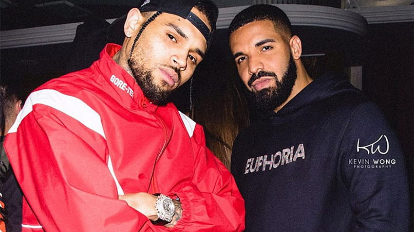 Chris Brown & Drake schließen sich bei „No Guidance“ zusammen, Chris Brown und Drake HD-Hintergrundbild