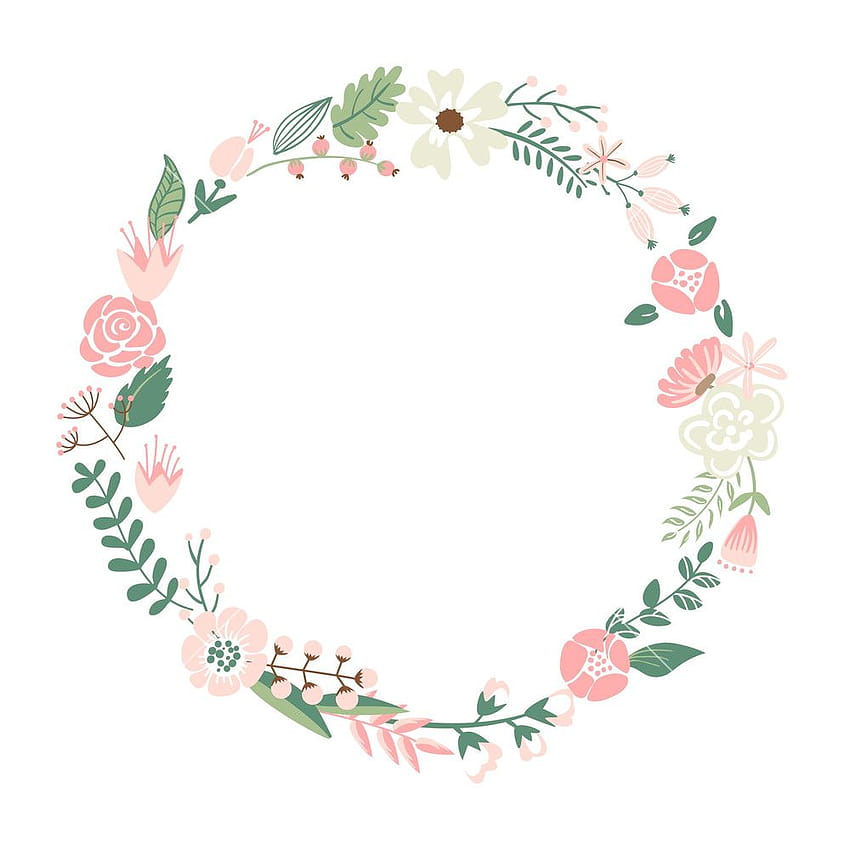 png Floral Wreath PNG Transparent Floral Wreath.PNG、パステルフラワーリース HD電話の壁紙