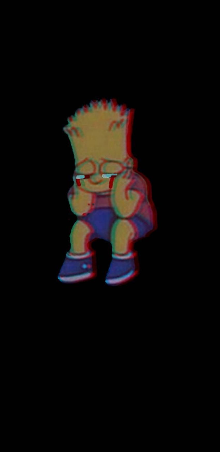 Bart Triste, Simpson, Sad , trap , vhs , By - Bart, Sad Simpsons