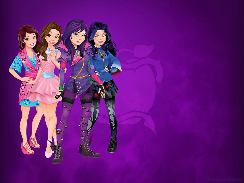 4 Disney Descendants, descendants animation HD wallpaper | Pxfuel