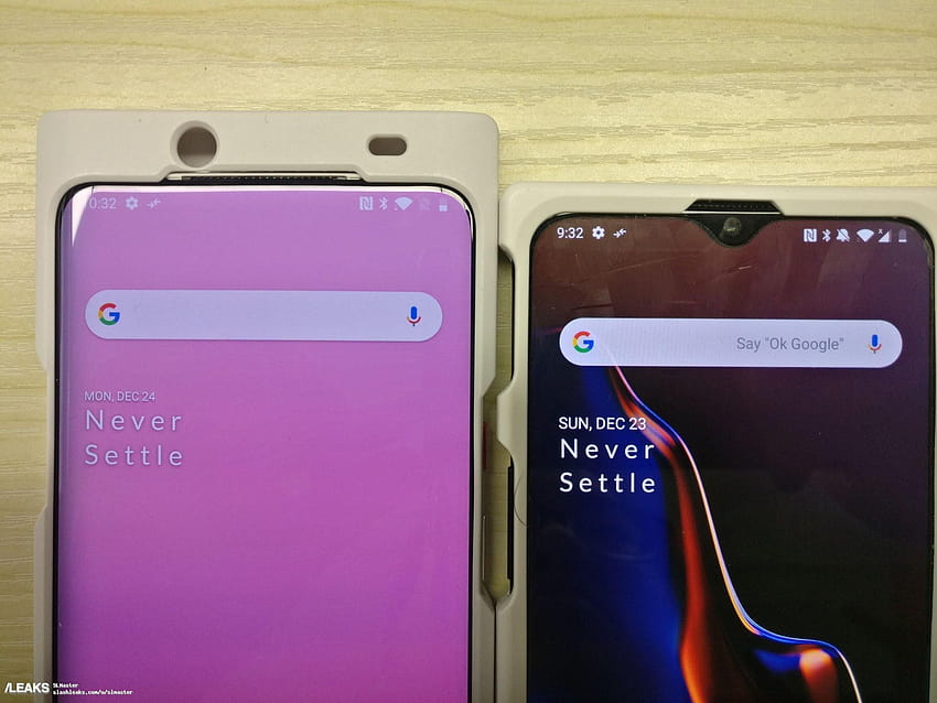 OnePlus 7 leaked with inverse notch, perhaps also a teardrop notch? HD wallpaper