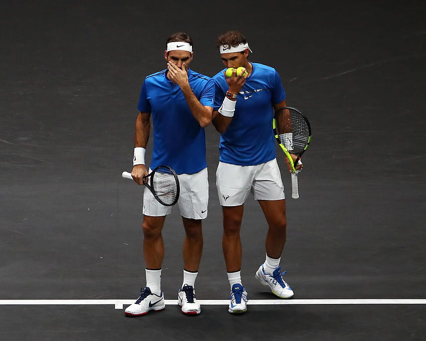Roger Federer e Rafael Nadal si uniscono per la prima volta alla Laver Cup Sfondo HD