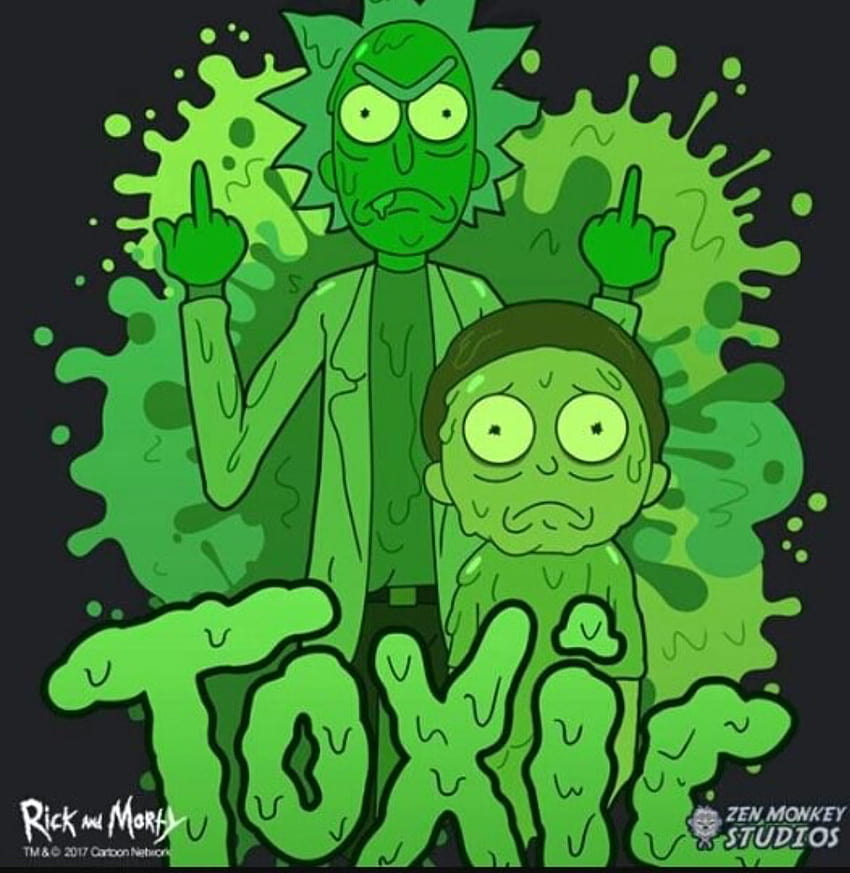 Toxic rick and morty HD phone wallpaper