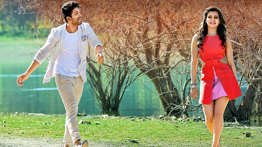 Film SuperStar Allu Arjun with Samantha, allu arjun romantic HD wallpaper