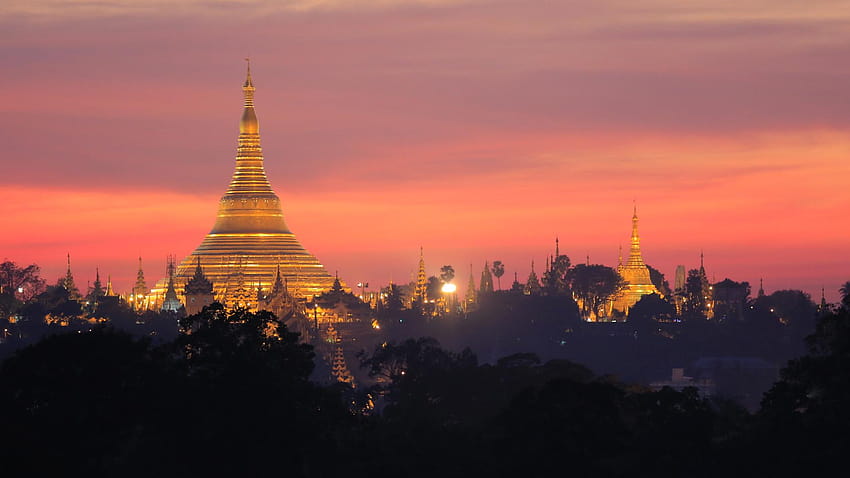 Pengantar Yangon, Myanmar, Perbatasan Terakhir untuk Wisatawan, pagoda shwedagon Wallpaper HD