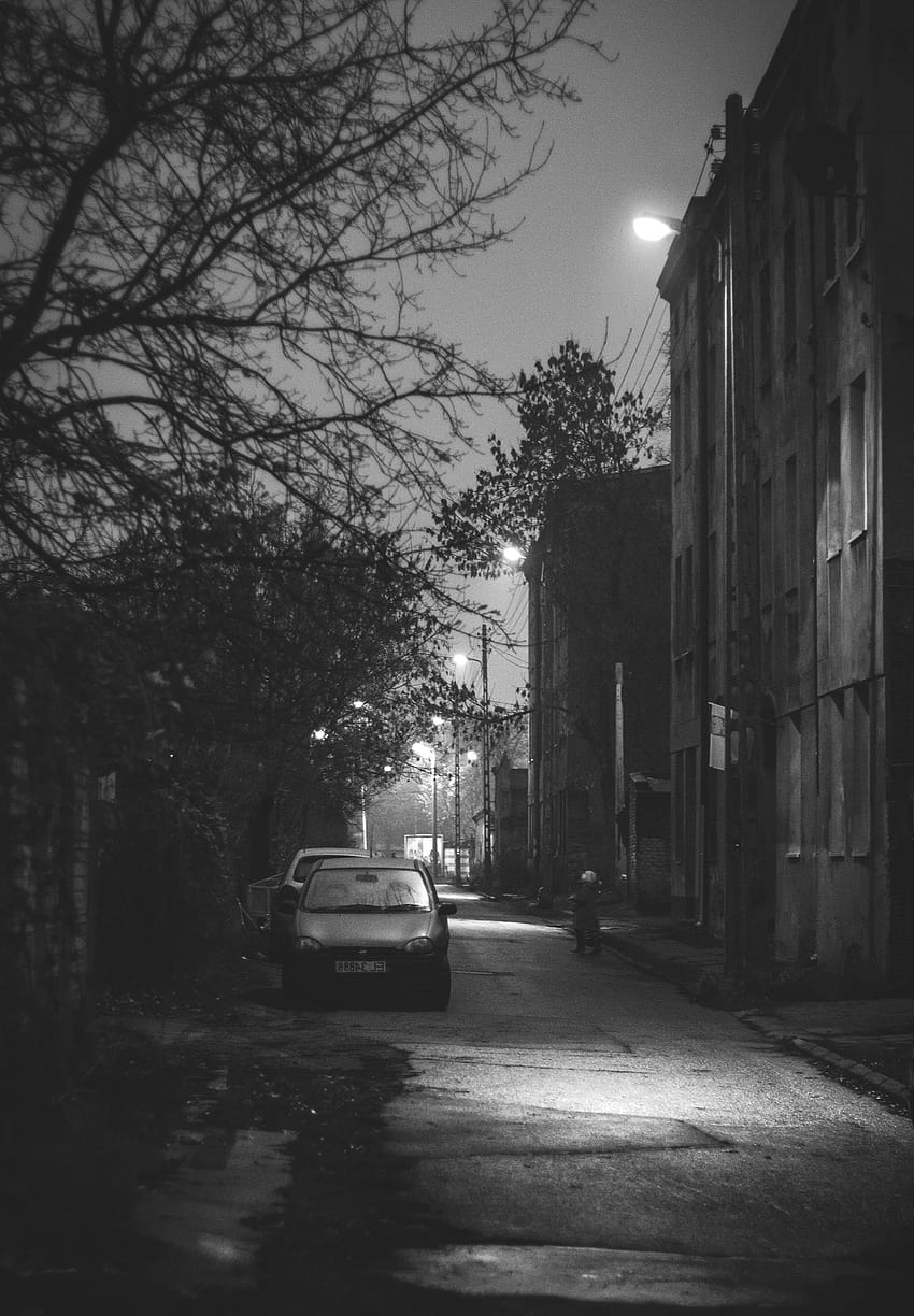 Dark Street posté par Ethan Sellers, rue noire Fond d'écran de téléphone HD