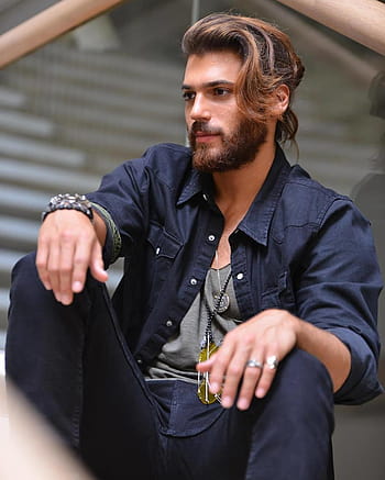 Can Yaman | Long hair styles men, Mens hairstyles with beard, Haircuts for  men