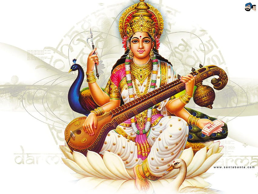 Hindu Gods & Goddesses Full &, lord saraswati HD wallpaper