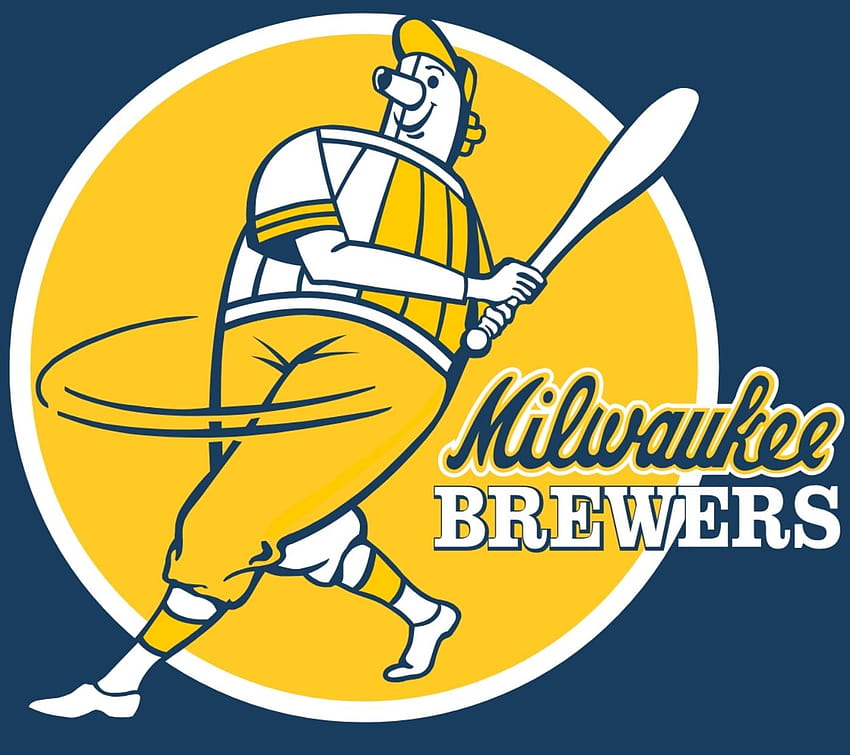 Milwaukee Brewers от lessthannick11, ретро лого на пивоварите HD тапет