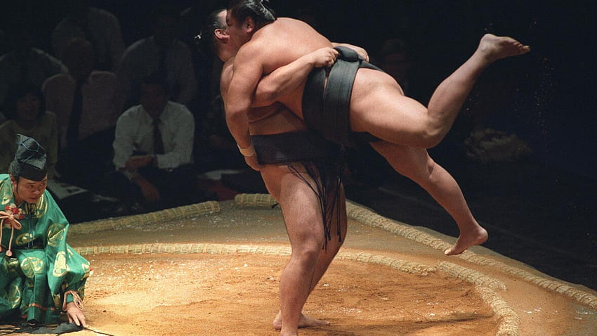 1408x791 sumo, sumo wrestlers HD wallpaper