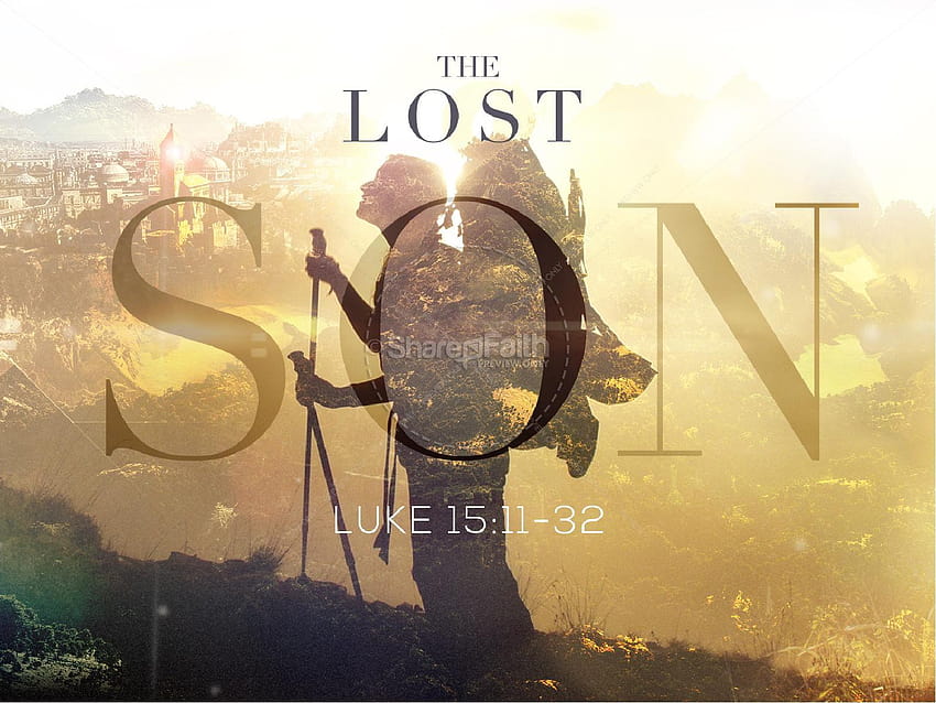 The Lost Son Church PowerPoint-Vorlage, verlorener Sohn HD-Hintergrundbild
