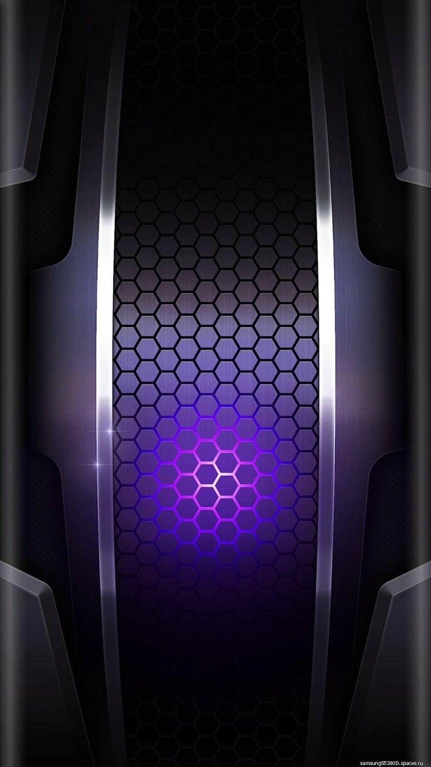 Arrière-plans iPhone Android ruche noire violette, octogone Fond d'écran de téléphone HD