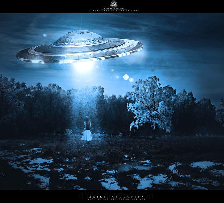 Alien Abduction, когато извънземните идват за вас от RaphaelaDesign на HD тапет