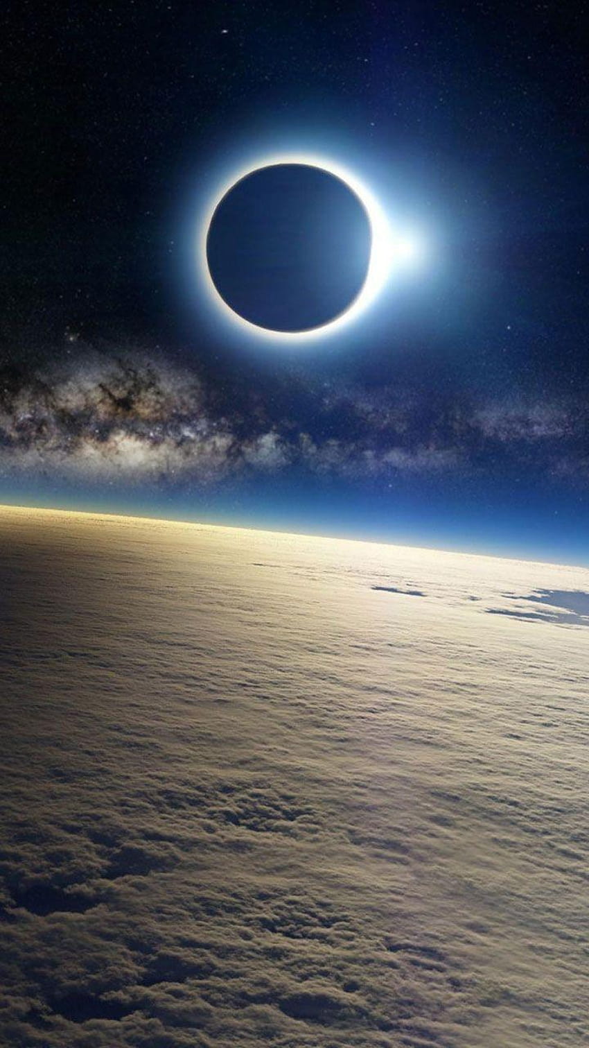 Solar Eclipse iPhone, éclipse totale Fond d'écran de téléphone HD