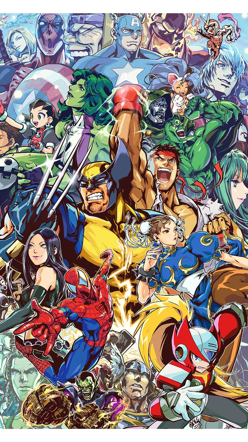 13 Quality Marvel Vs. Capcom , Video Games Backgrounds HD phone wallpaper