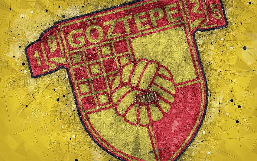 Goztepe SK, logo, creative art, Turkish HD wallpaper