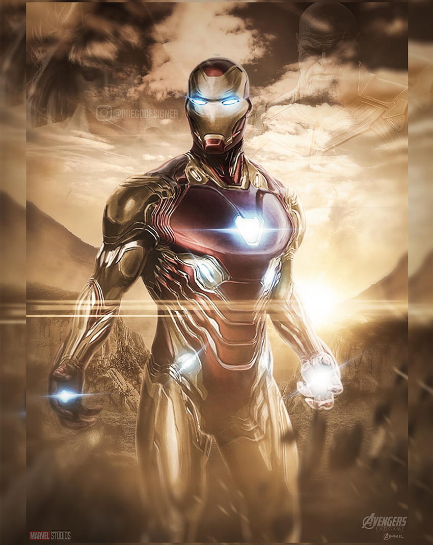 Avengers Endgame Iron Man Concept Art, марка 51 HD тапет за телефон