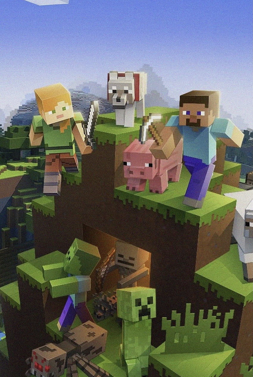 Minecraft 'Steve' Paper HD phone wallpaper