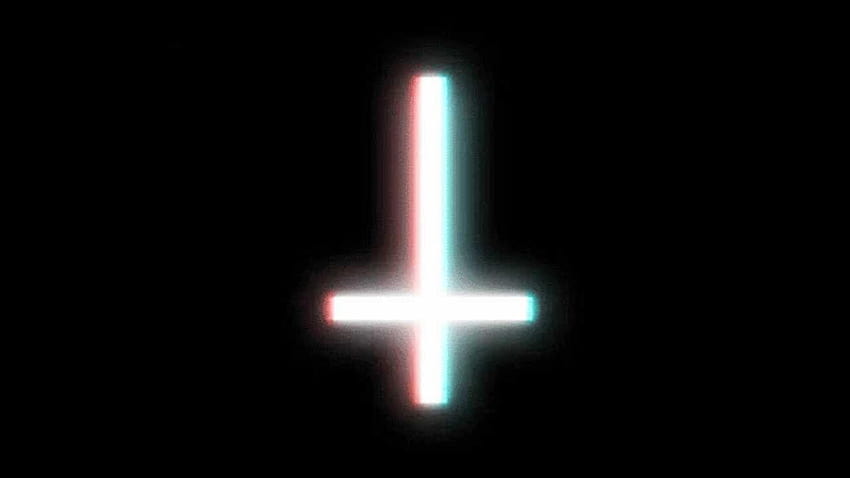 Umgekehrtes Kreuz, umgedrehtes Kreuz HD-Hintergrundbild