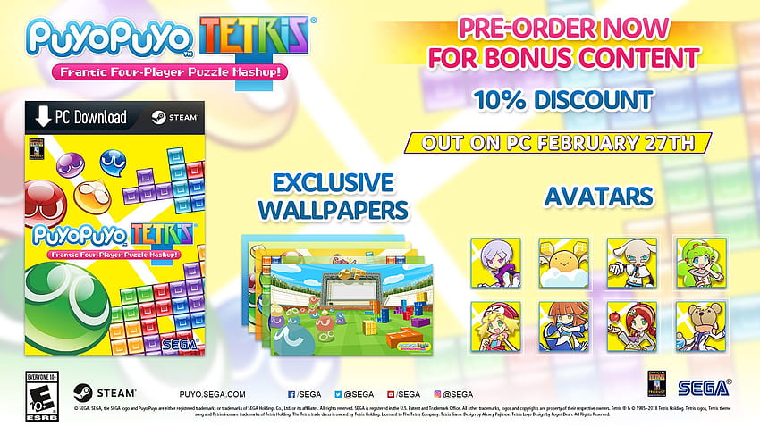 Puyo Puyo Tetris Coming to PC Later This Month HD wallpaper